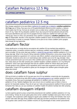 Cataflam Pediatrico 12.5 Mg by wilburresources.com