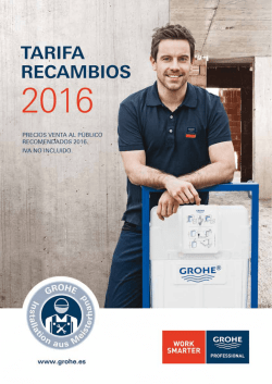 Descargar el catálogo profesional de recambios GROHE 2016 (2.4