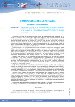 Decreto 82/2016, de 29 de diciembre, por el se modifica el Decreto