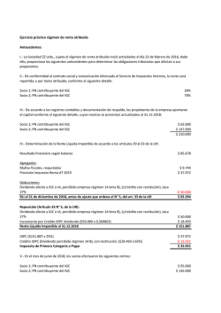 Ejercicio pr&aacute;ctico R&eacute;gimen Renta Atribuida