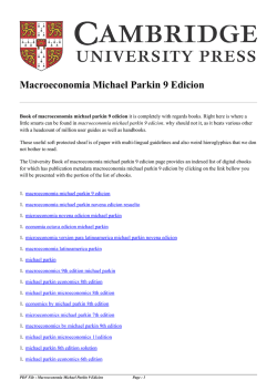 Macroeconomia Michael Parkin 9 Edicion