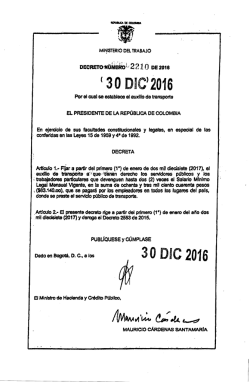 decreto 2210 de 30 de diciembre de 2016
