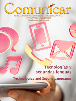 Comunicar 50: Tecnologías y segundas lenguas