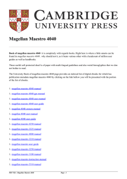 Magellan Maestro 4040