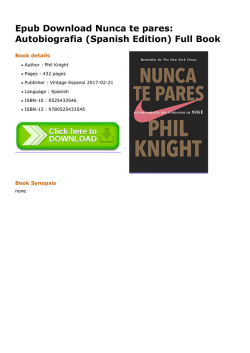 Epub Nunca te pares: Autobiografia (Spanish