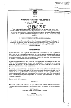 decreto 40 del 12 enero de 2017