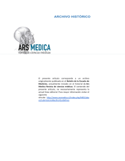 Imprima este artículo - ARS MEDICA Revista de Ciencias Médicas