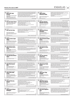 esquelas - Diario de Ferrol