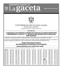 Dictamen de admisión del calendario 2017