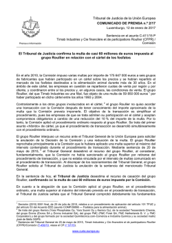 El Tribunal de Justicia confirma la multa de casi 60 - curia