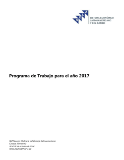 Programa de Trabajo 2017