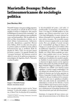 Maristella Svampa: Debates latinoamericanos de