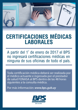 Afiche Certificaciones Médicas