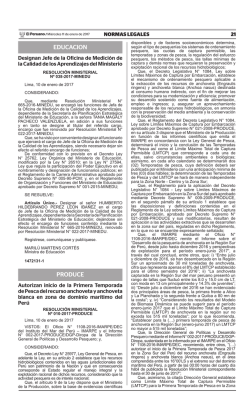 Resolución Ministerial N° 038-2017-MINEDU - UMC