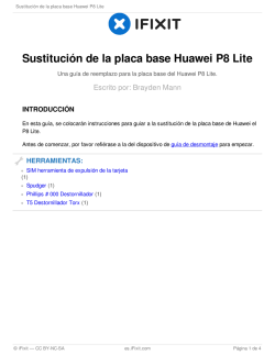 Sustitución de la placa base Huawei P8 Lite