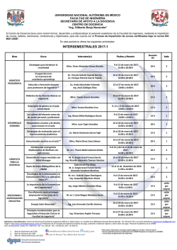 Información - Facultad de Ingeniería