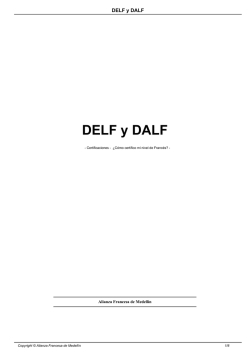 DELF y DALF - Alianza Francesa de Medellín