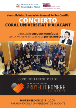 concierto - Universidad de Alicante
