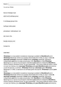 Descargar whastapp para blackberry 2.16.89escargar whastapp