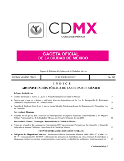 í ndice administración pública de la ciudad de méxico