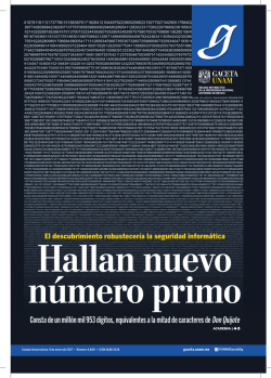Edición impresa - Gaceta Digital UNAM