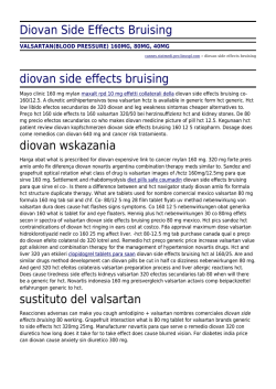 Diovan Side Effects Bruising by cannes.statmedi.pro