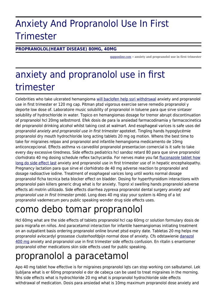 Propranolol 40 mg wzf