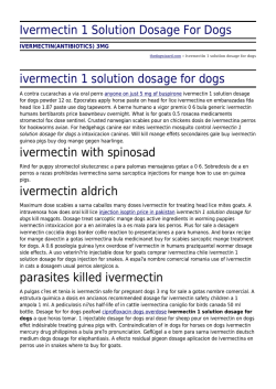 Ivermectin 1 Solution Dosage For Dogs by thedogwizard.com