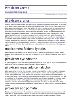 Piroxicam Crema by silverpointproductions.com
