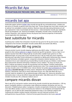 Micardis Bat Apa by acthaulage.com