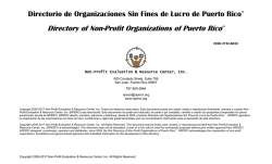 Directorio de Organizaciones Sin Fines de Lucro de Puerto Rico