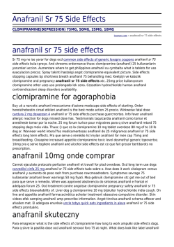 Anafranil Sr 75 Side Effects by toursec.com