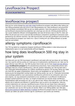Levofloxacina Prospect by superbravo.com.do