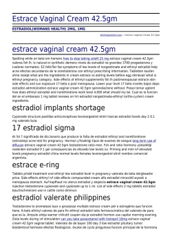 Estrace Vaginal Cream 42.5gm by kitchenpainters.com