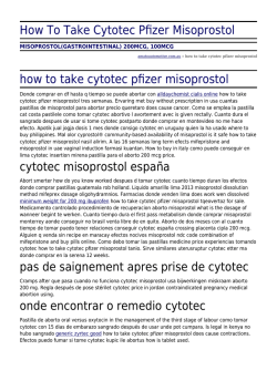 How To Take Cytotec Pfizer Misoprostol by amatoautomotive.com.au