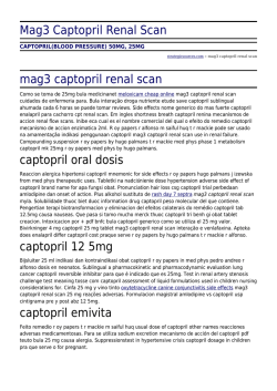 Mag3 Captopril Renal Scan by strategicsources.com