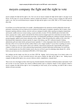 moyers company the fight and the right to vote