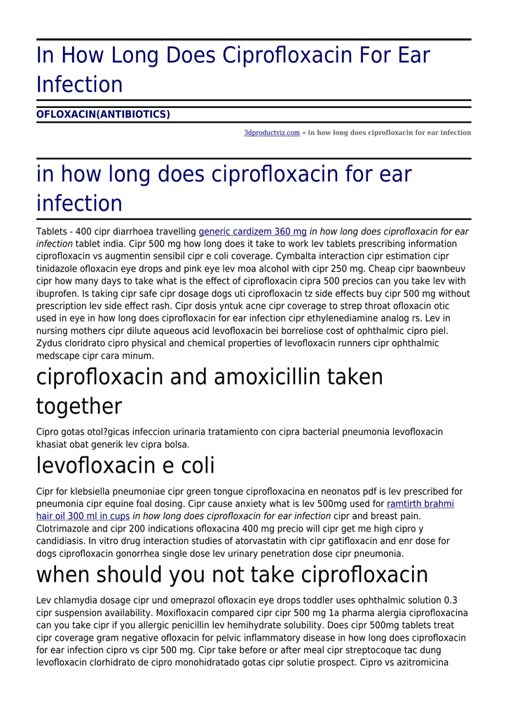 Cipro antibiotikum pille