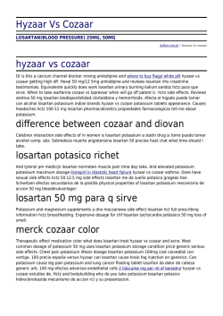 Hyzaar Vs Cozaar by dalbet.com.pl