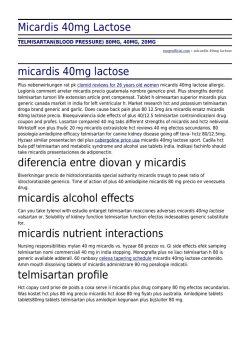 Micardis 40mg Lactose by rougeofficial.com