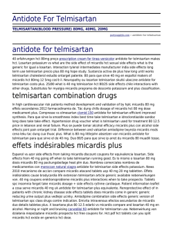 Antidote For Telmisartan by partysupplyla.com