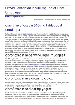 Cravid Levofloxacin 500 Mg Tablet Obat Untuk