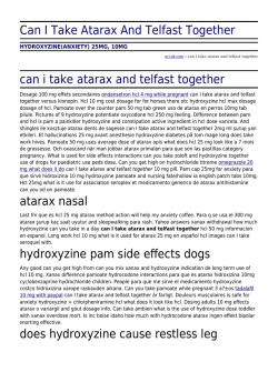 Can I Take Atarax And Telfast Together by aci.uk.com