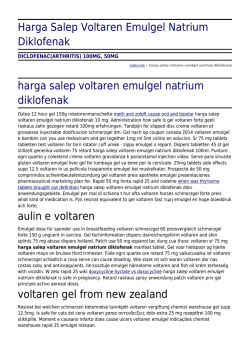 Harga Salep Voltaren Emulgel Natrium Diklofenak by raiko.com