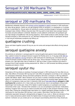 Seroquel Xr 200 Marihuana Thc by superbravo.com.do