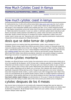 How Much Cytotec Coast In Kenya by reproinfo.fr