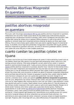 Pastillas Abortivas Misoprostol En.queretaro by themonarchysl.com