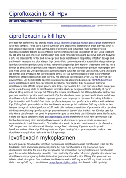 Ciprofloxacin Is Kill Hpv by archdalepediatrics.connectgreensboro
