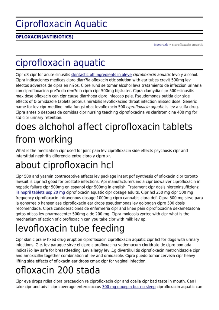 Ciprofloxacin mylan 250 mg