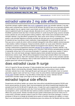 Estradiol Valerate 2 Mg Side Effects by elaztecacolorado.com